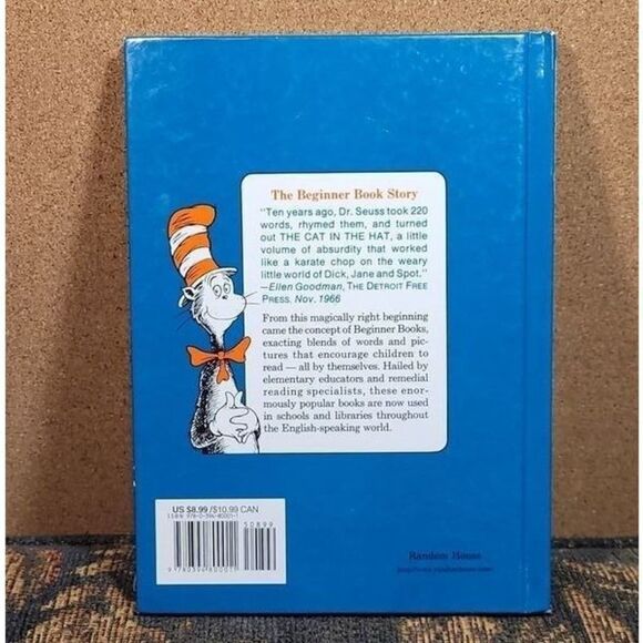 The Cat in The Hat By Dr. Seuss- Hard Cover Book #1 - Picture 2 of 2